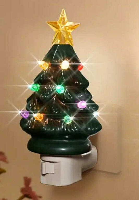 Vintage Look Christmas Tree Night Light