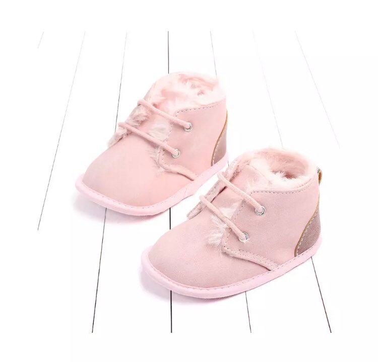 Fur Lined Baby Boots - 3 colors