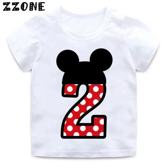 Mickey/Minnie Birthday Shirts - Red or Pink