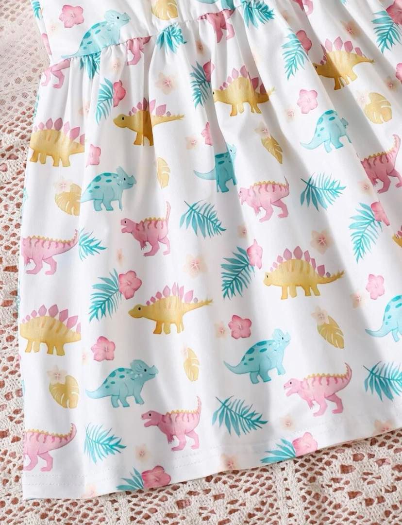 Pastel Dinosaur Dress