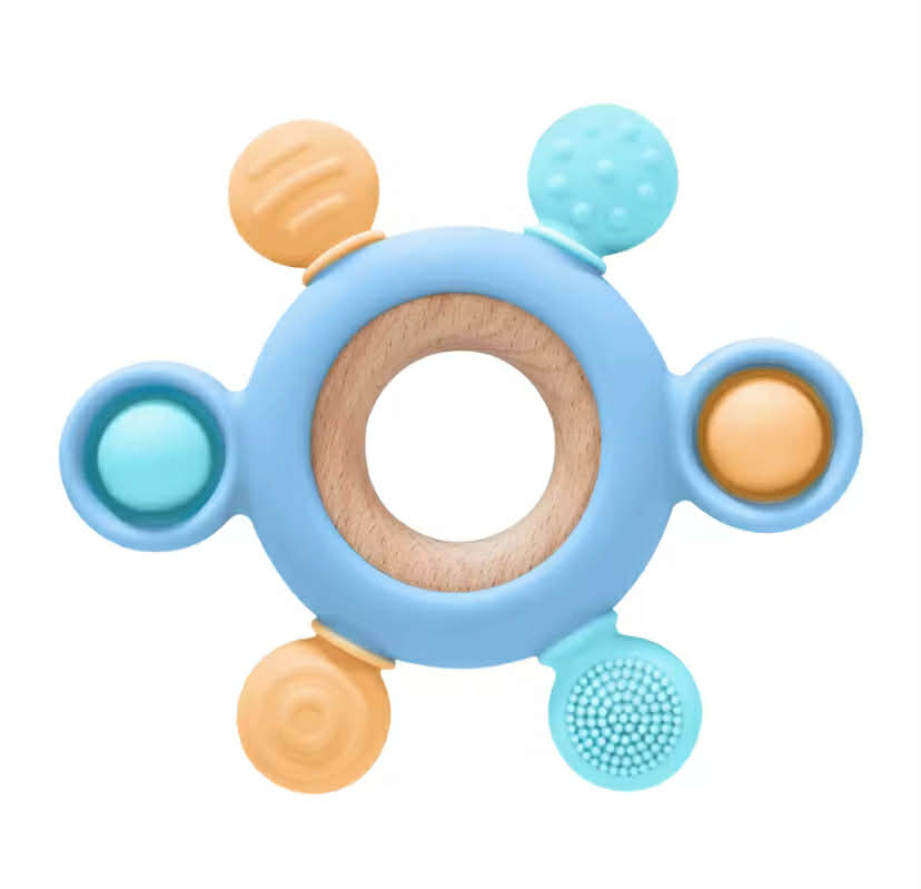 Silicon Multi-Texture Teething Ring