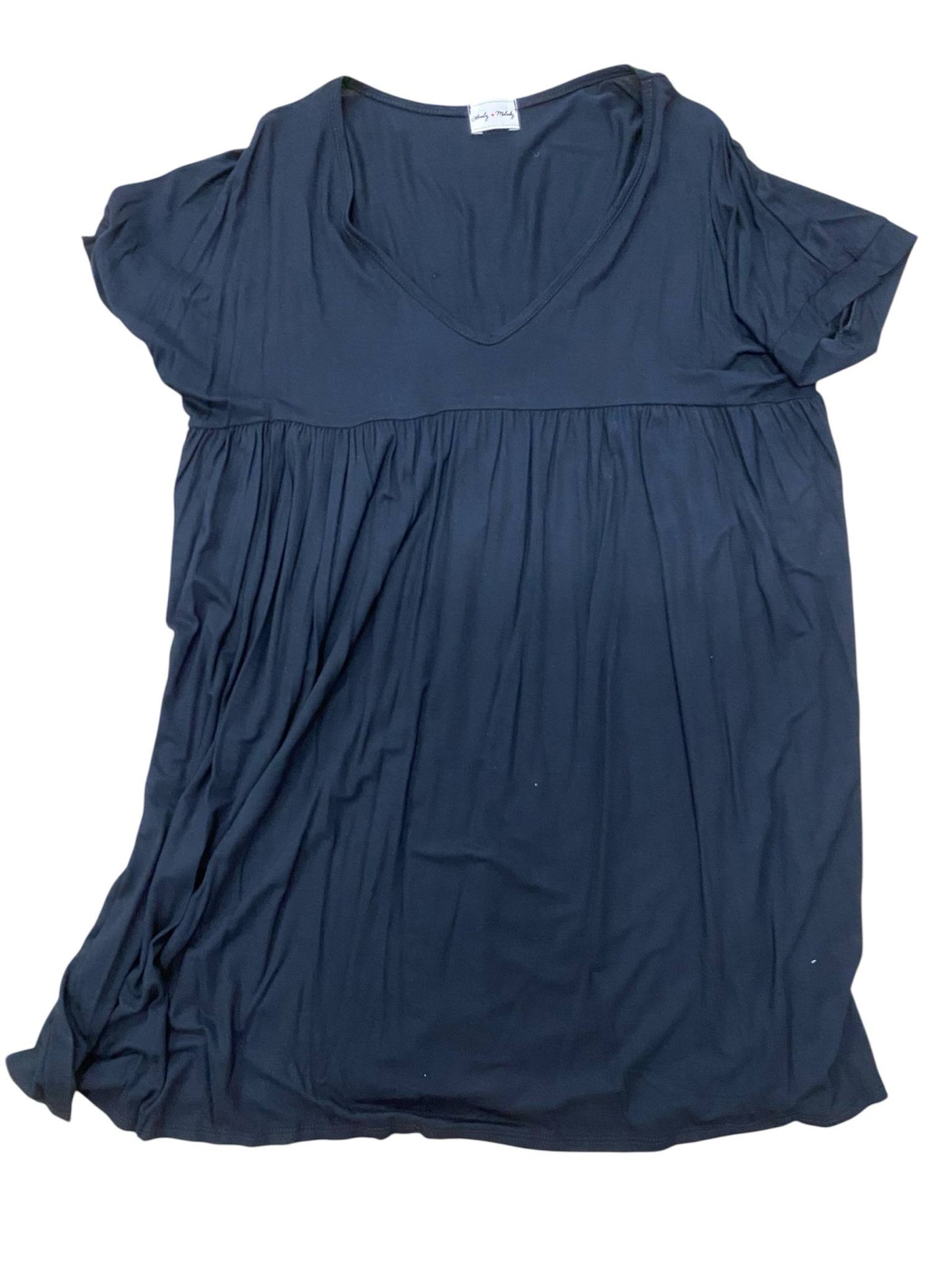 Simple and plain solid mid dress