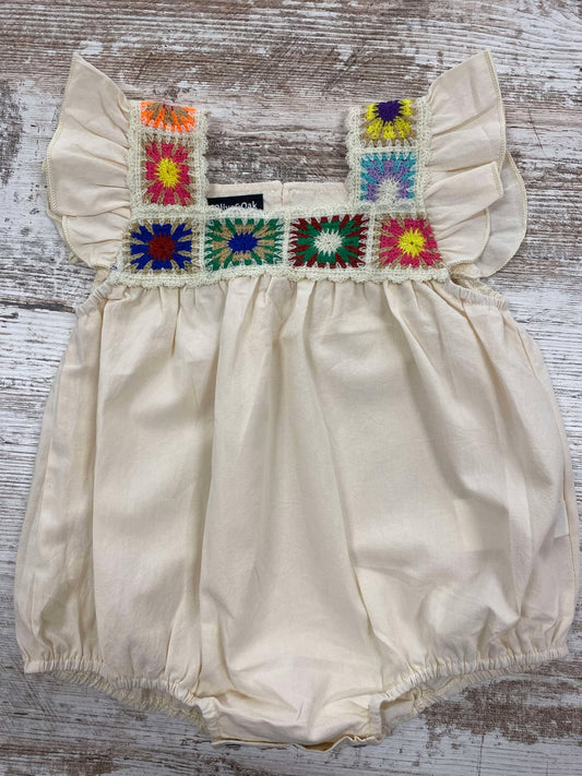 Fly Sleeve Crochet Romper