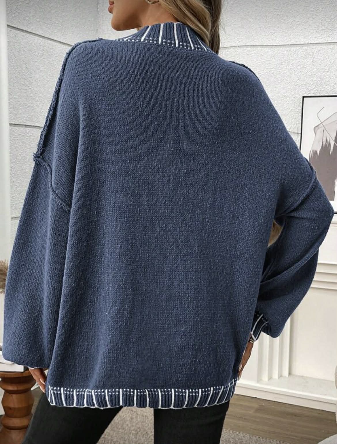 Wide Stitch Oversized Sweater