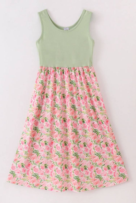 Mommy & Me Pink Blossom Dress