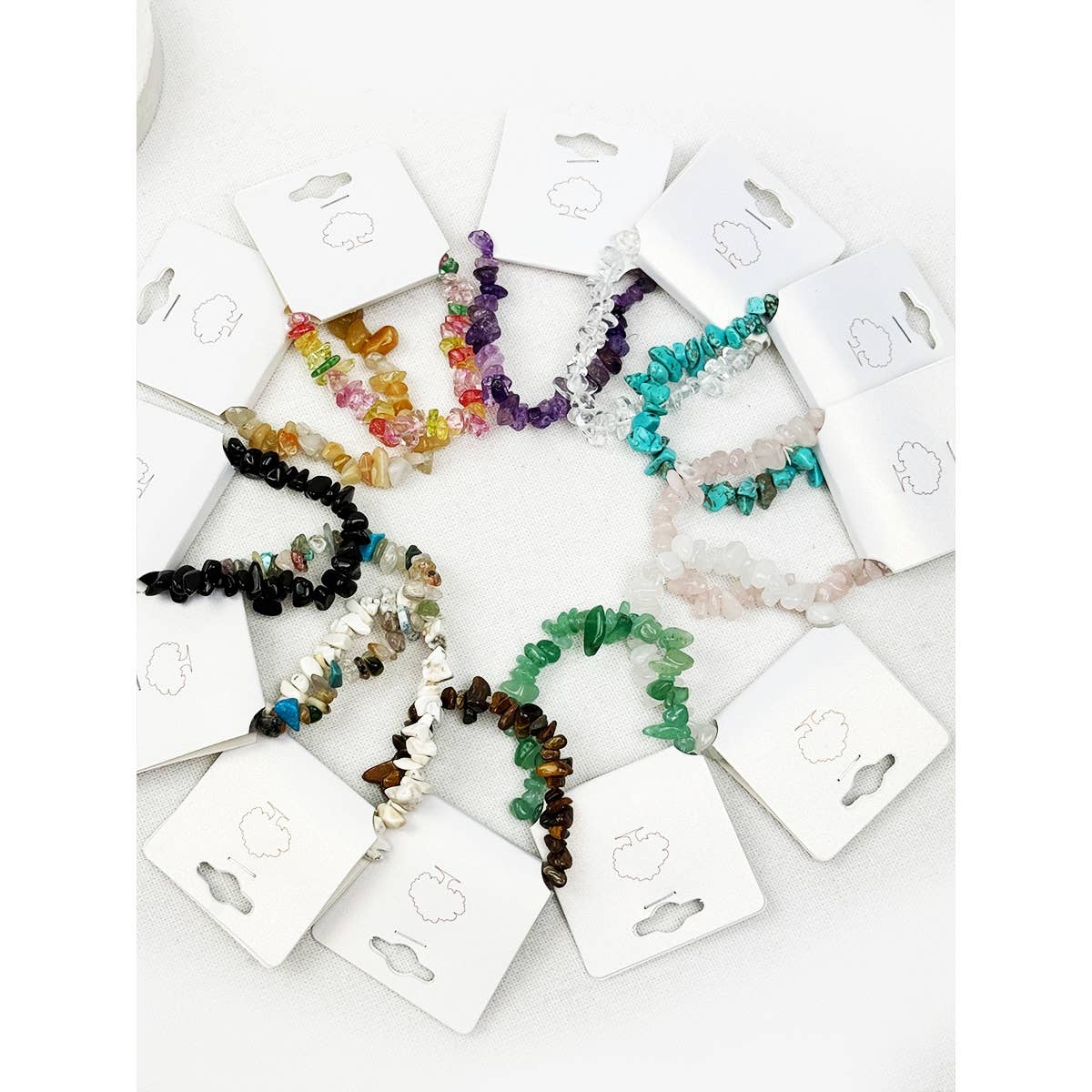 Irregular Stone Mixed Beads Stretch Bracelets