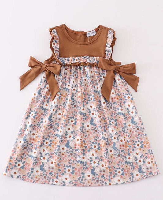 Brown Floral Print