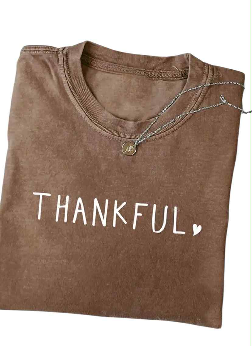 Vintage Washed Thankful Tee