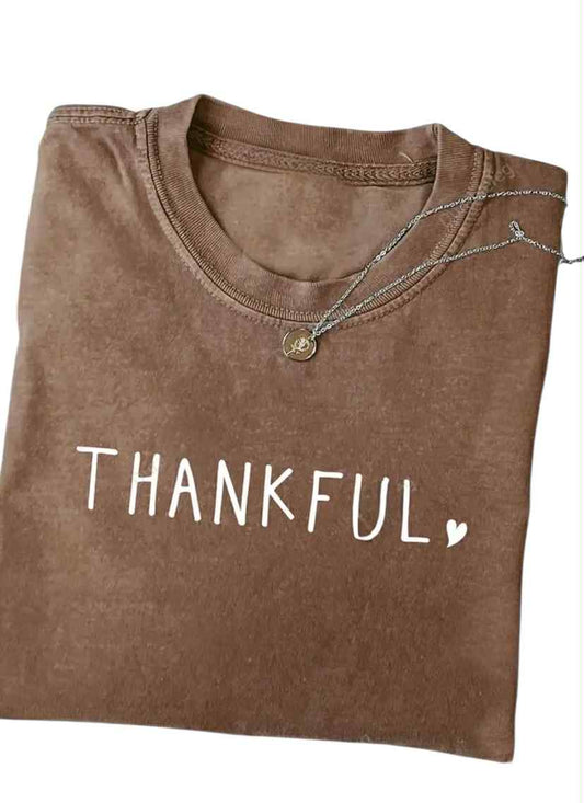 Vintage Washed Thankful Tee