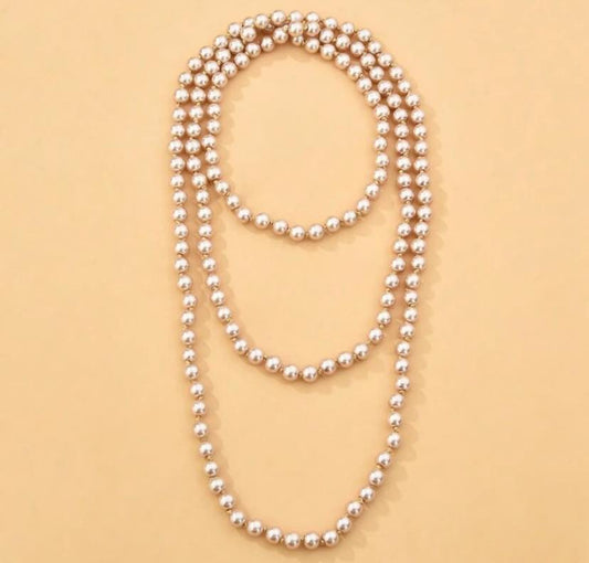 Faux Glass Pear Necklaces