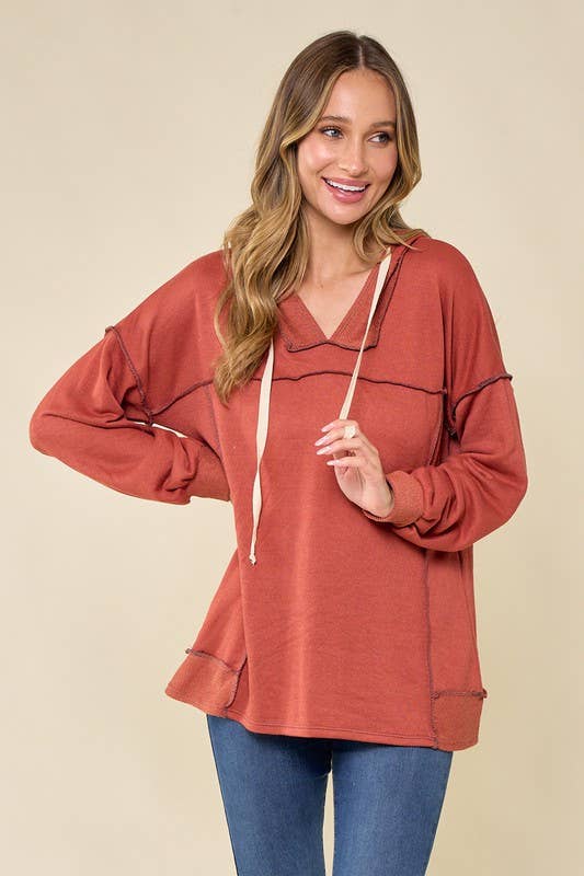 Sofias French terry hoodie/top