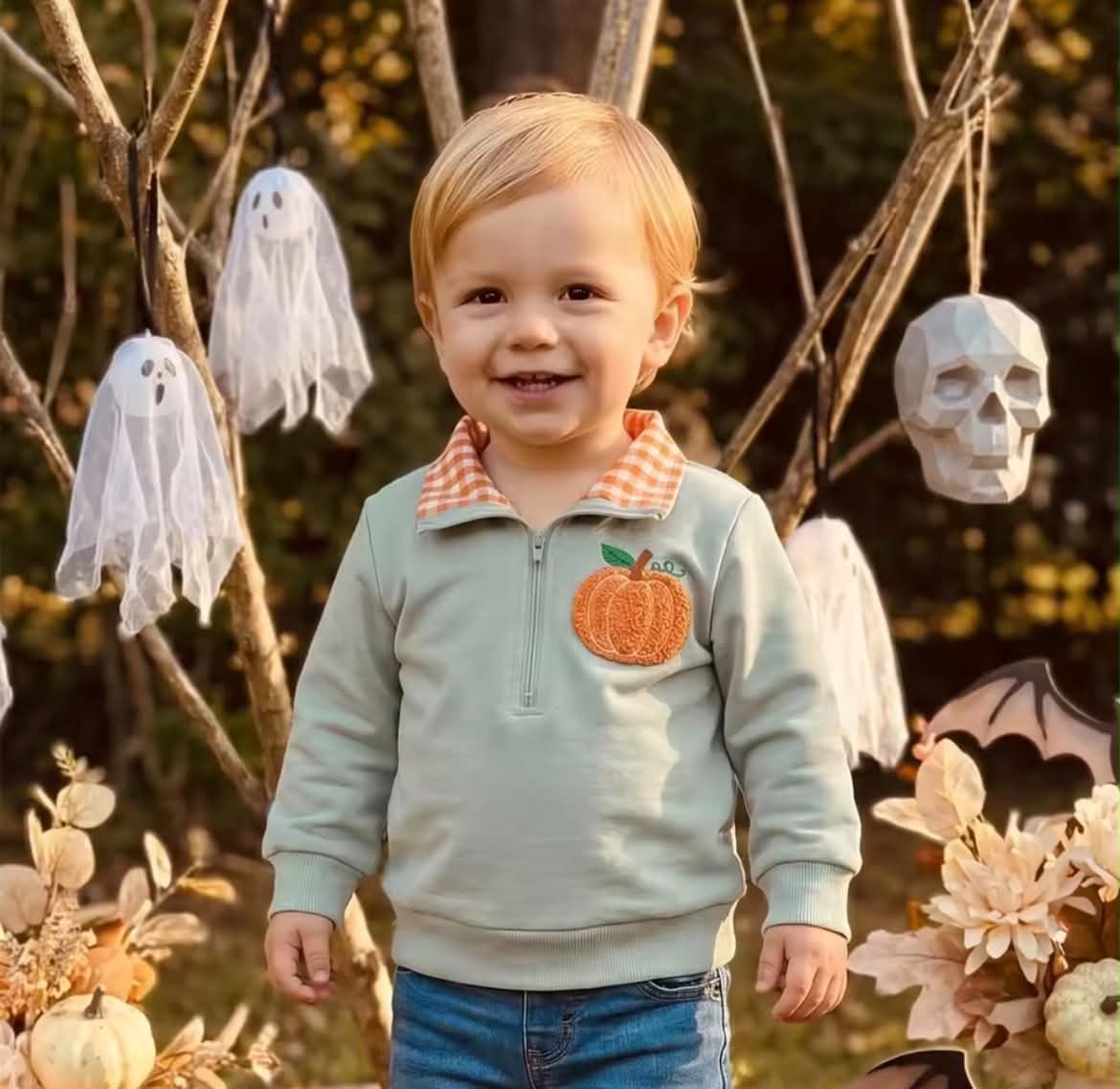 Quarter Zip Pumpkin