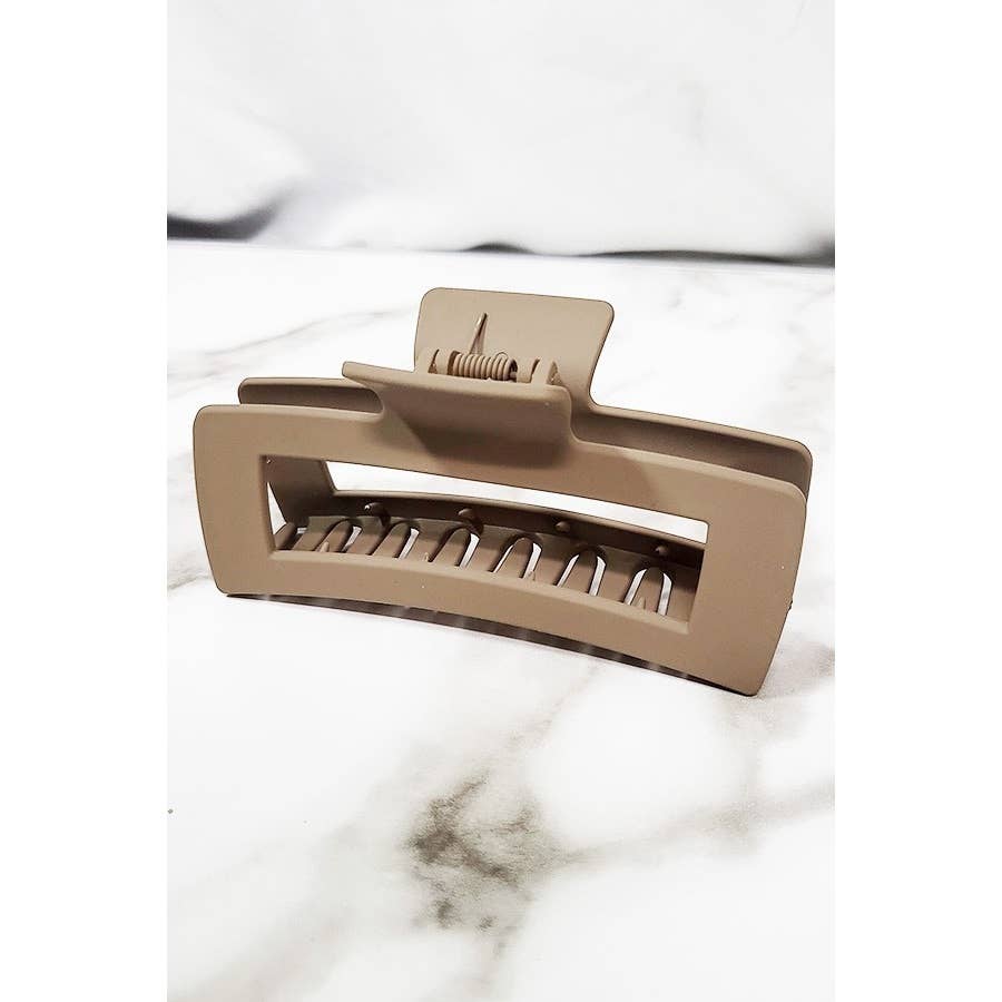 Big Size Matte Color Hair Claw Clip