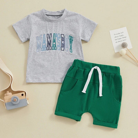 Mama's Boy Green Set