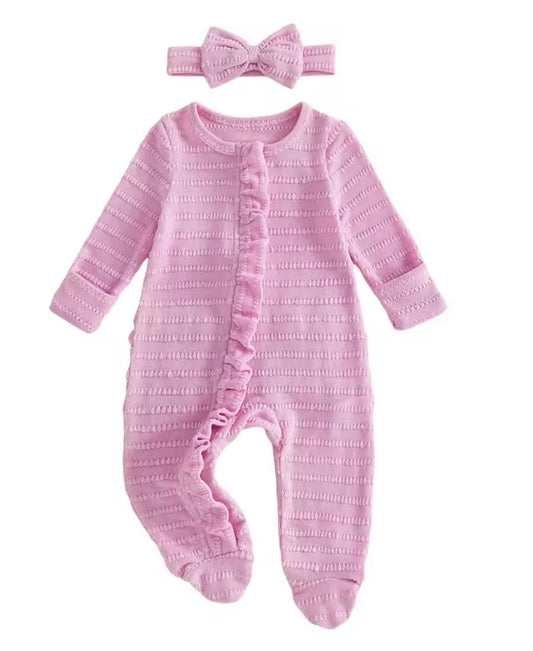 Solid Jacquard Zip Up Jumpsuit