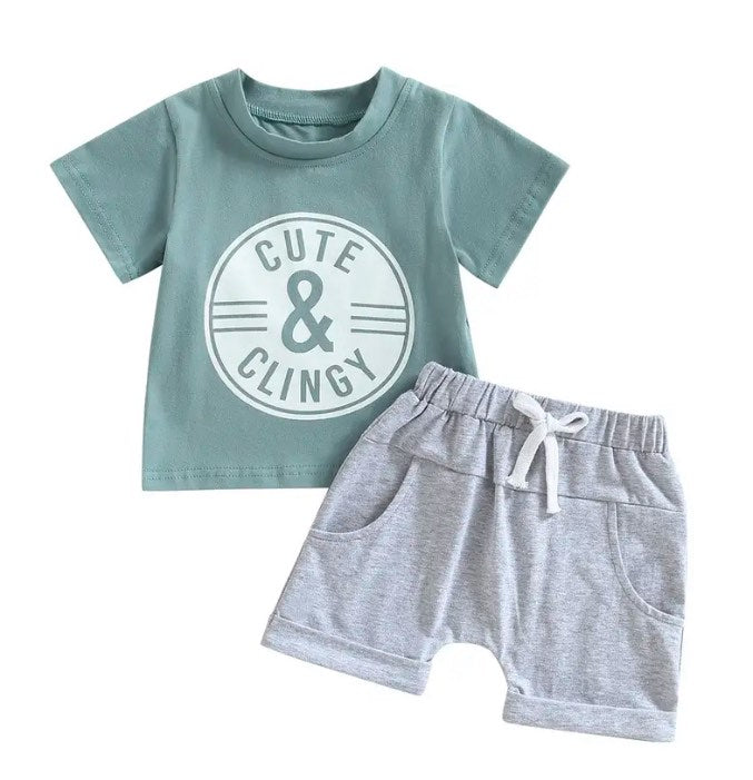 Cute & Clingy Shorts Set – Chasing Fireflies Kids Boutique