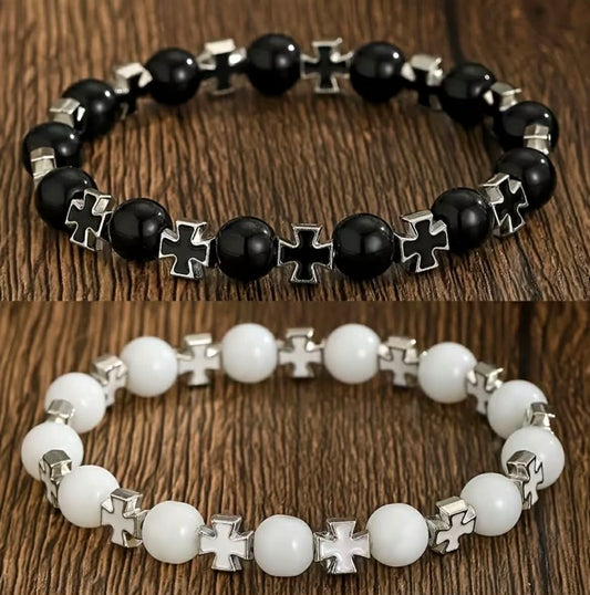 Geometric Cross Bracelets