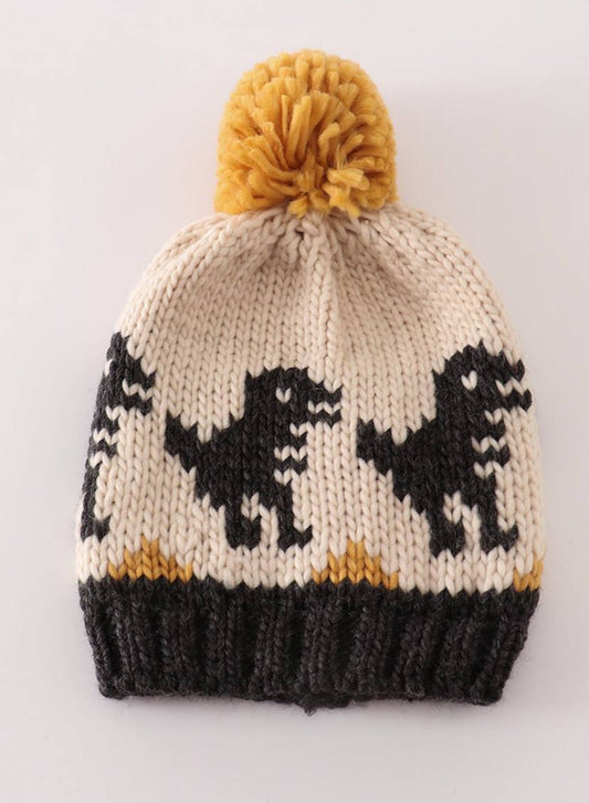 Dinosaur Baby Pompom Hat