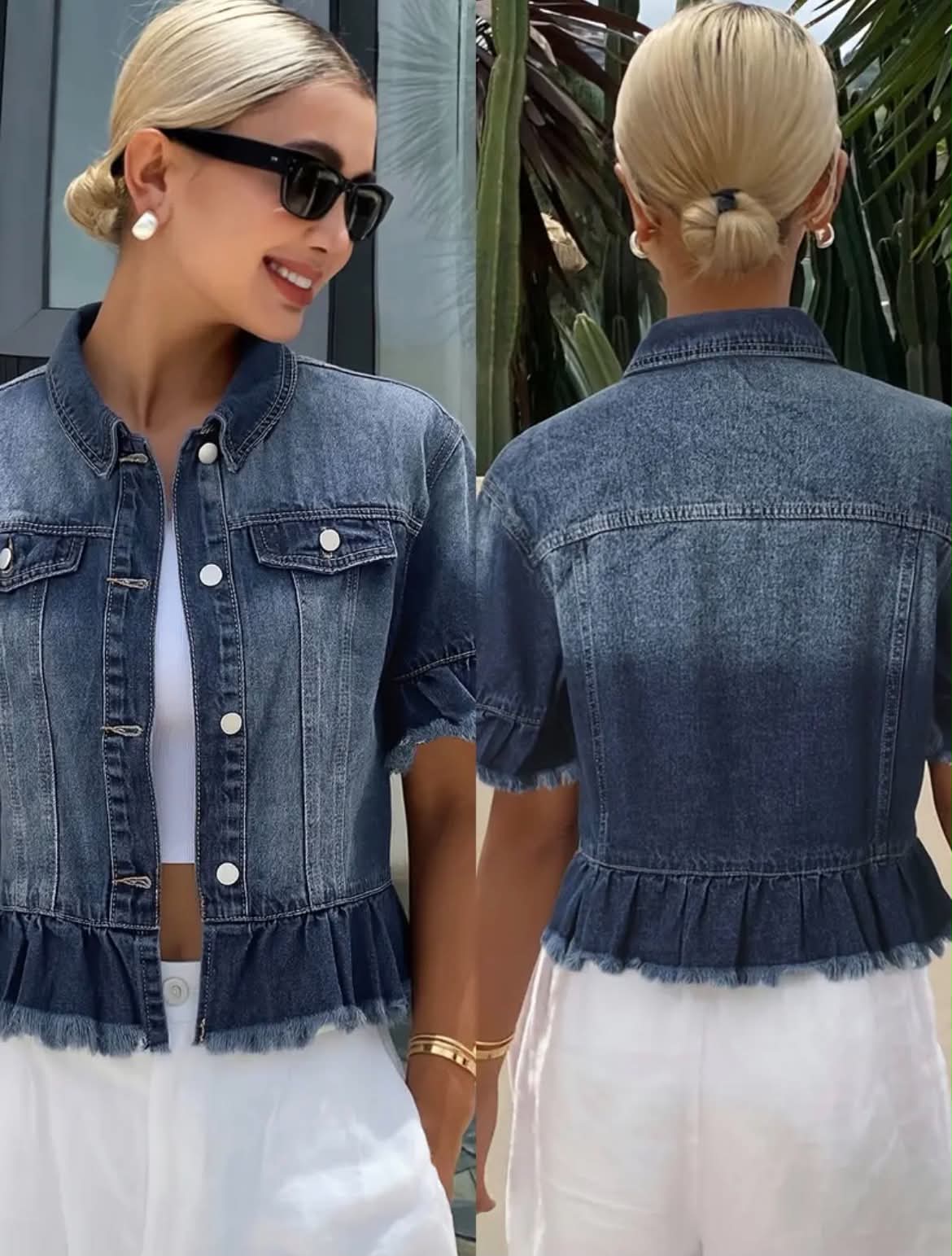 Short Sleeve Jean Jacket