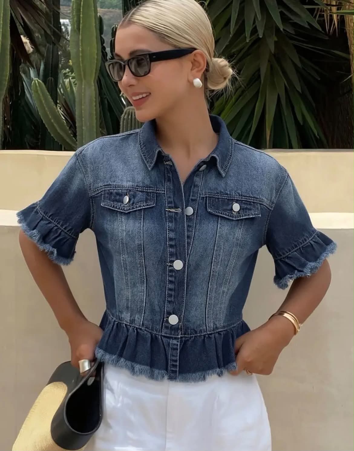 Short Sleeve Jean Jacket