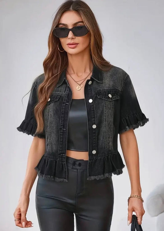Short Sleeve Jean Jacket
