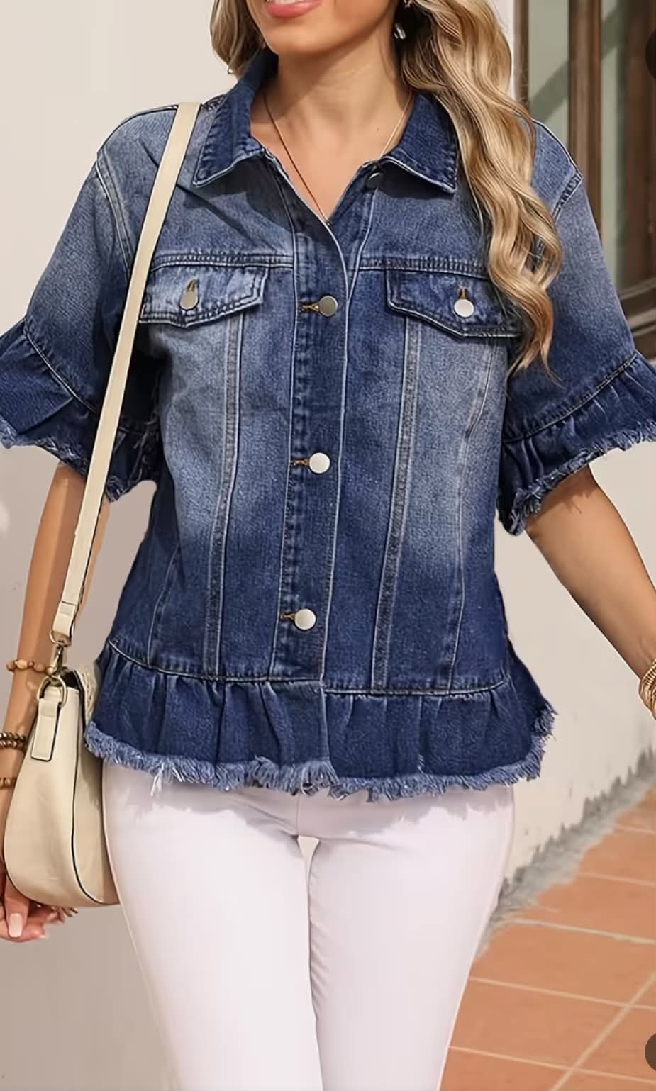 Short Sleeve Jean Jacket