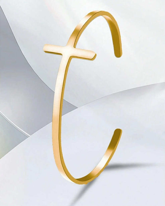 Minimalist Cross Bracelet