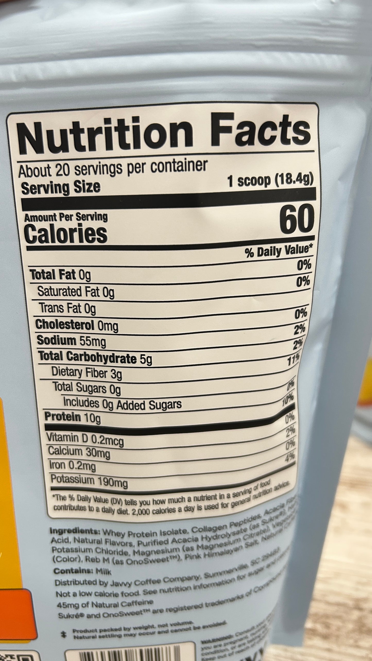 JAVVY Mango Pineapple Protein Refresher