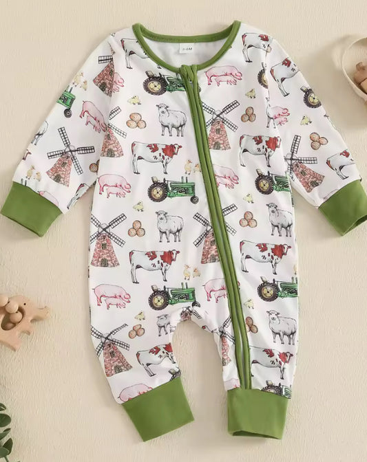 Farm Zip Up Jumpsuit