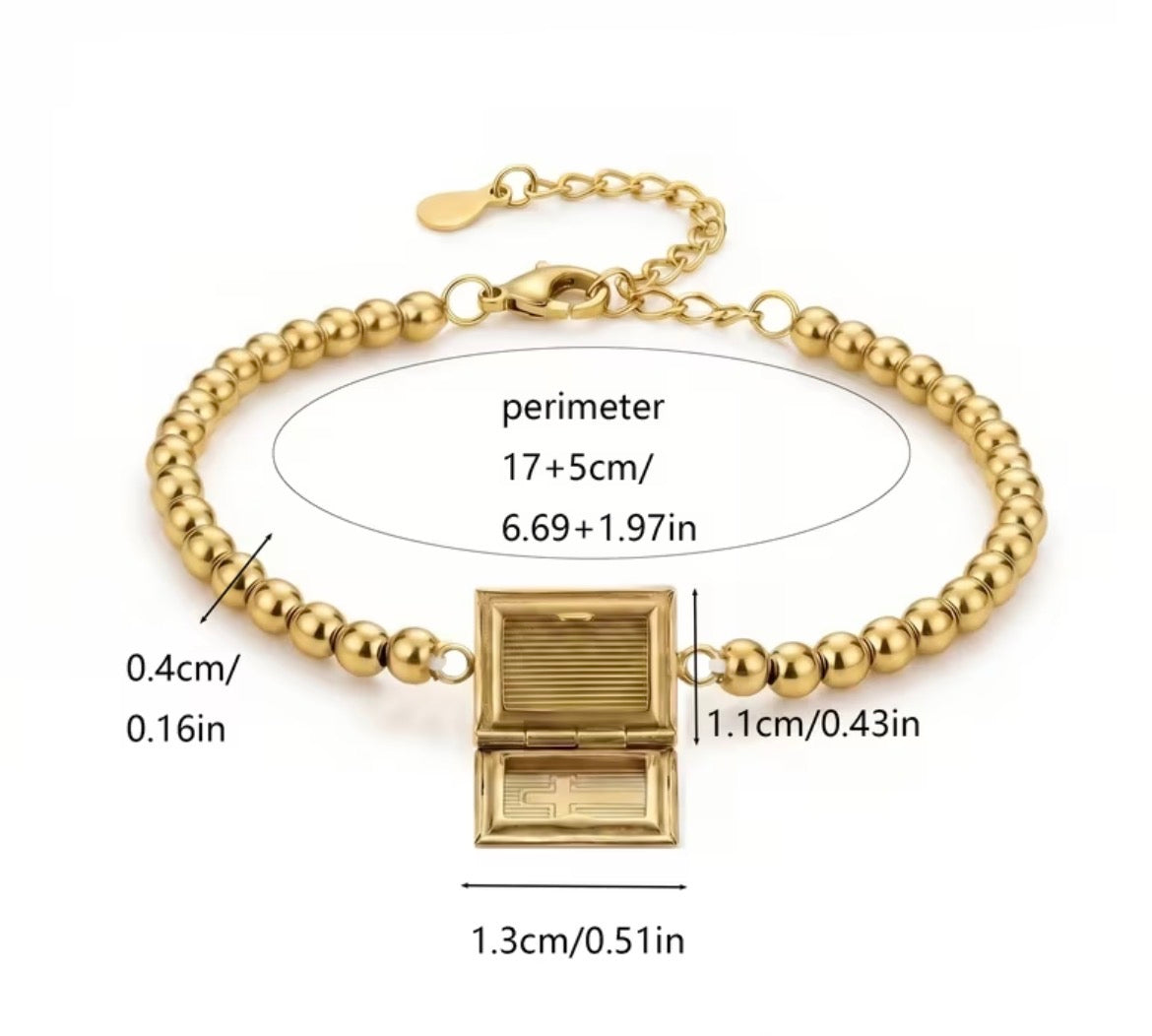 Bible Locket Bracelet