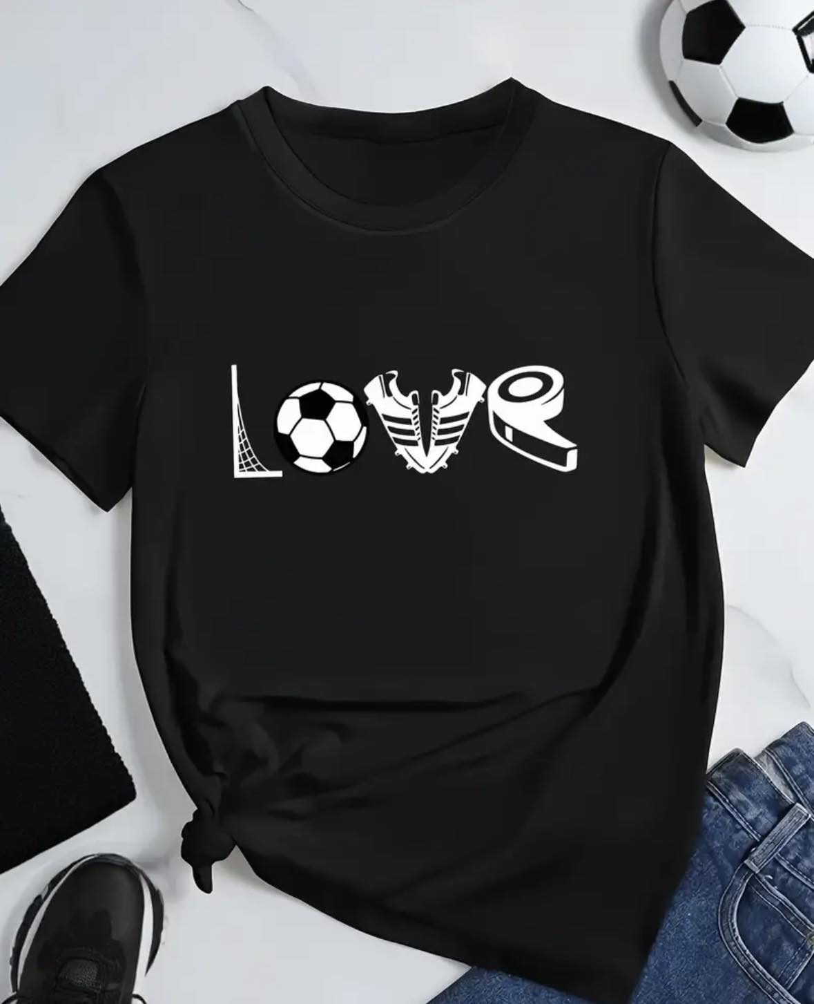 Love Soccer Graphic Tee