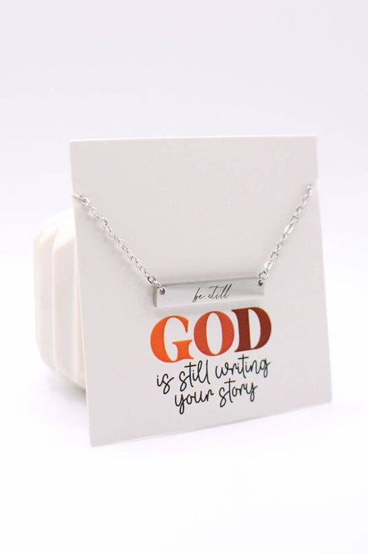 Be Still Bar Necklace