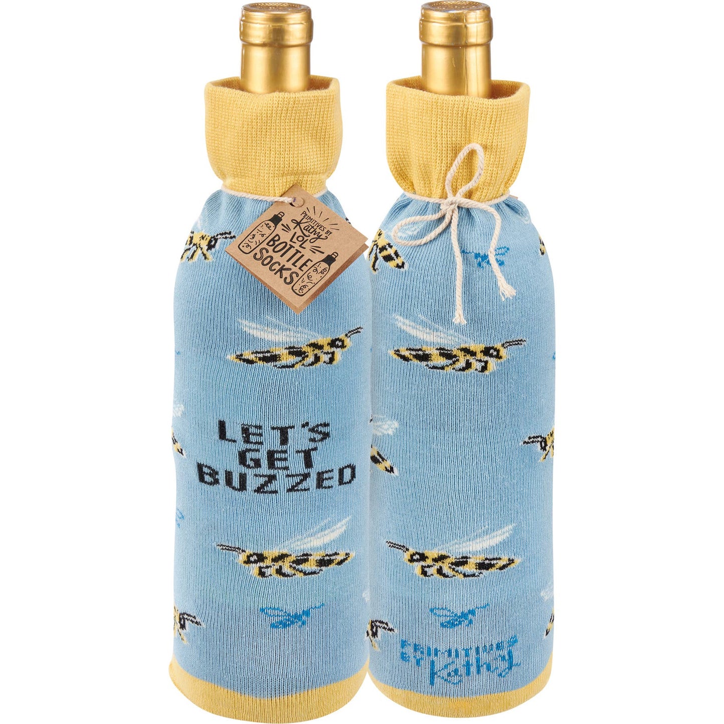 Let's Get Buzzed Bottle Sock