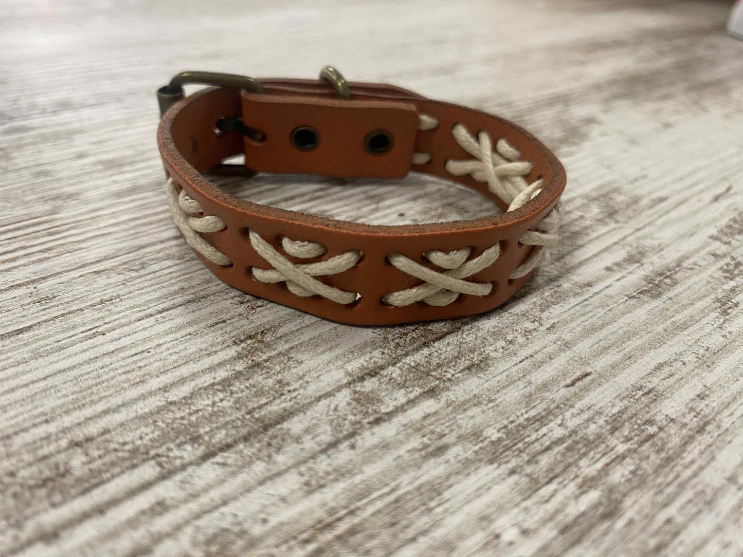 Leather Braided Buckle Bracelet