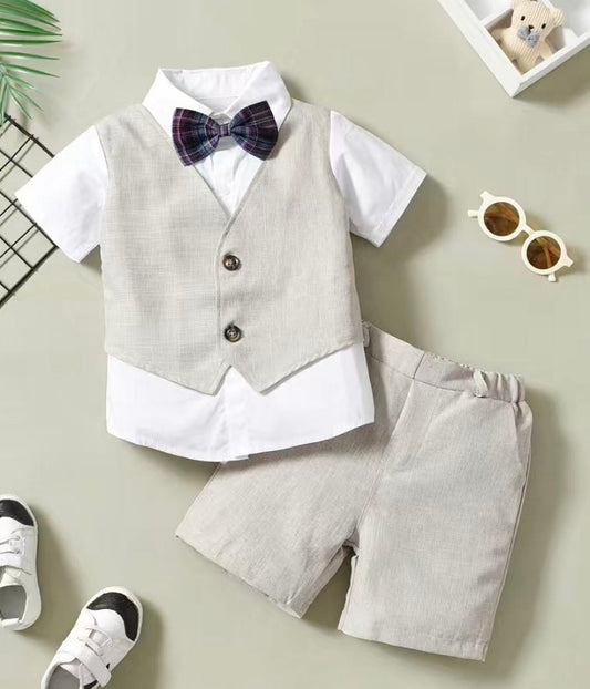 Gentleman's Vest & Shorts Set