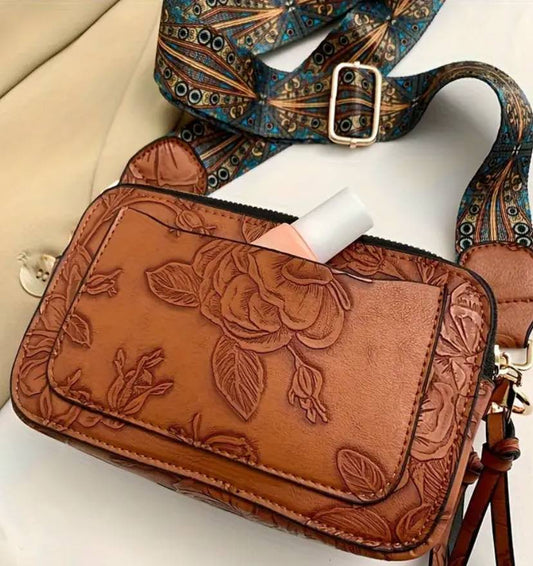 Bohemian Fax Leather Crossbody