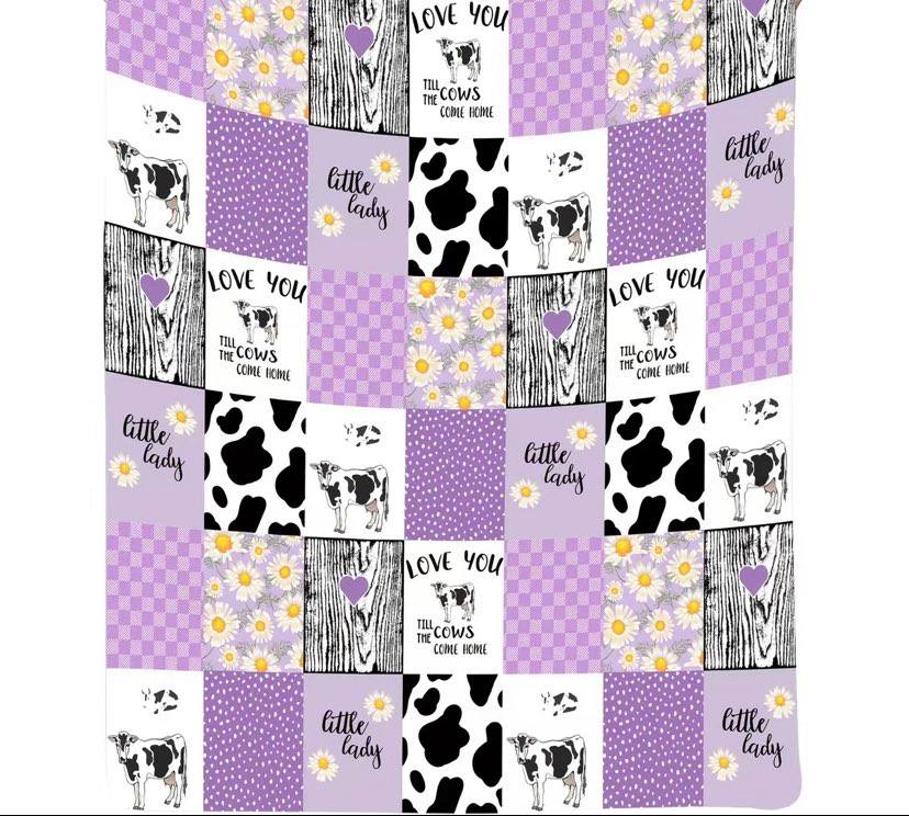 Farm Cow Blankets - 3 colors