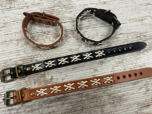 Leather Braided Buckle Bracelet