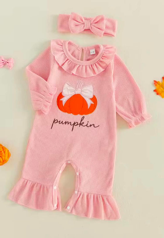 Pumpkin Applique Romper