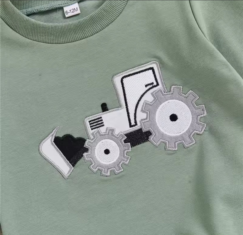 Bull Dozer Sweatshirt and Pants