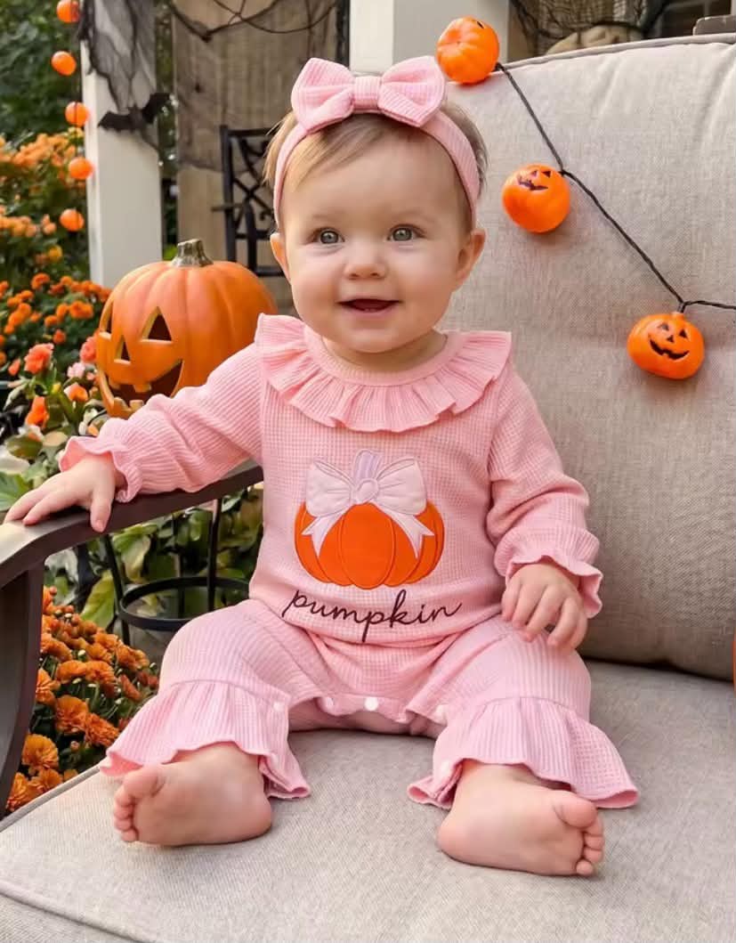 Pumpkin Applique Romper