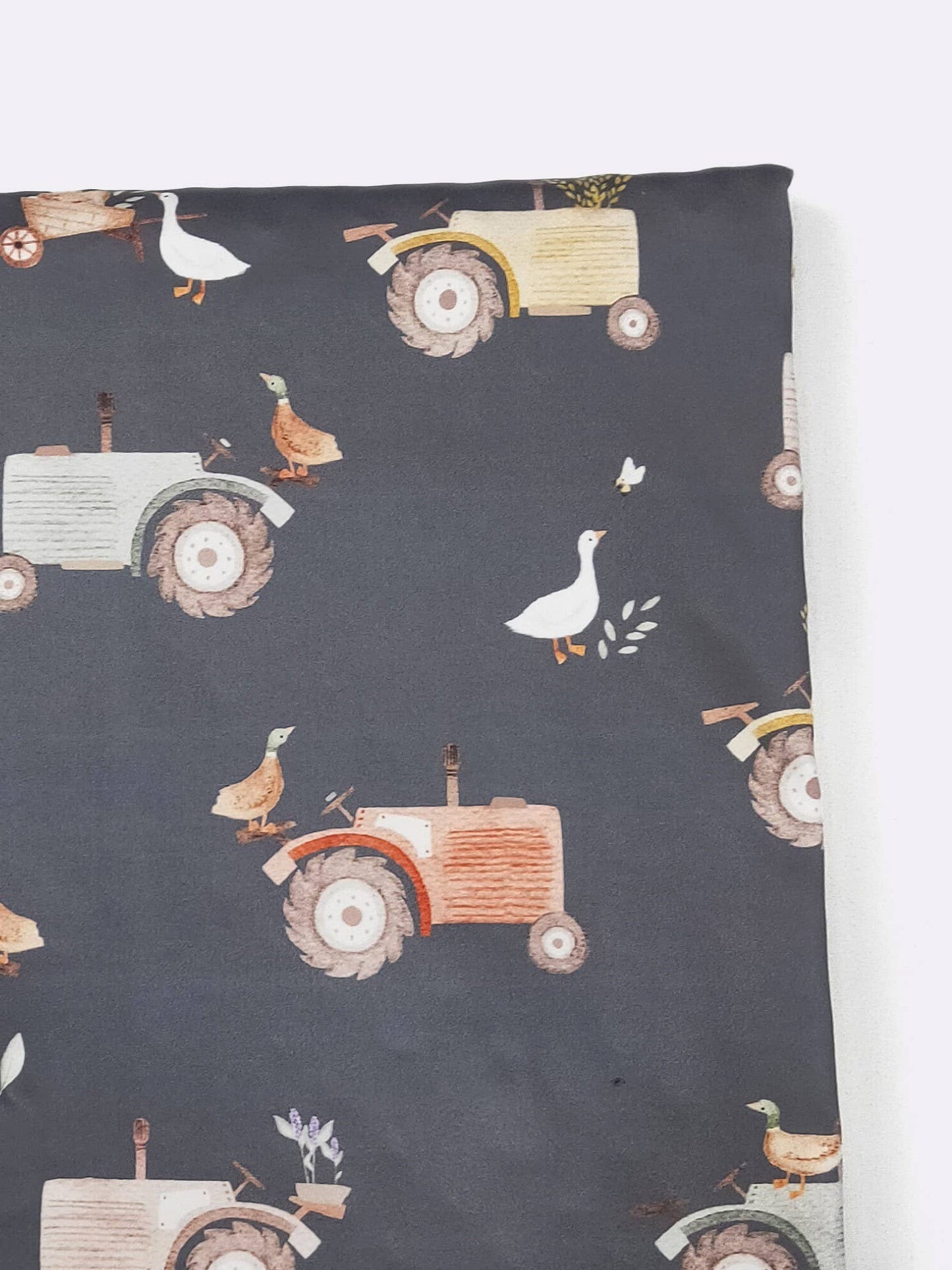 Navy Tractor Blanket
