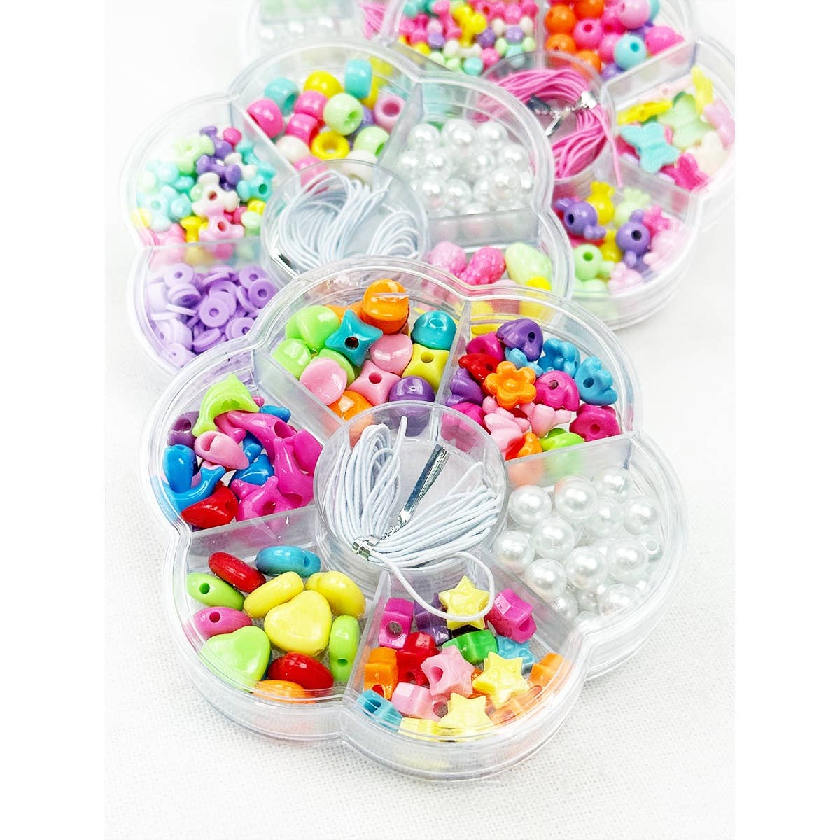 DIY Bracelet Making Pearl Color Mix Beads Set
