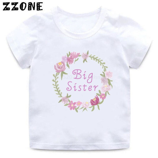 Big Sister Purple Flowers Shirt