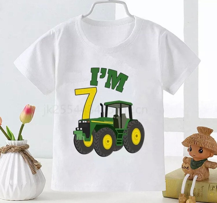 Farm Number Birthday Shirts