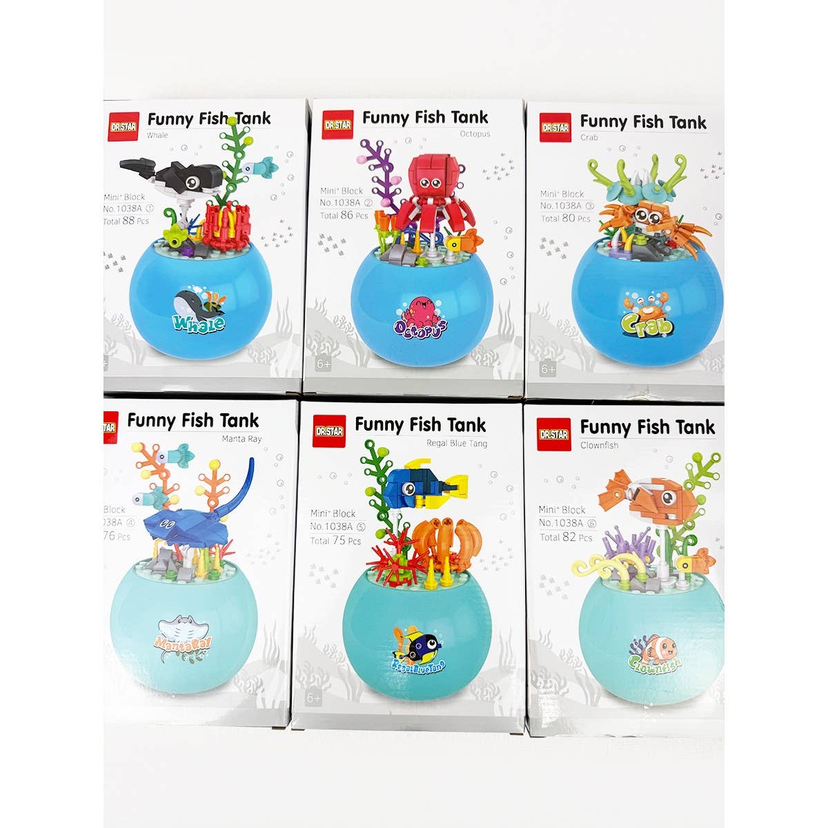 Block Toy Fish Tank Assembly Toy