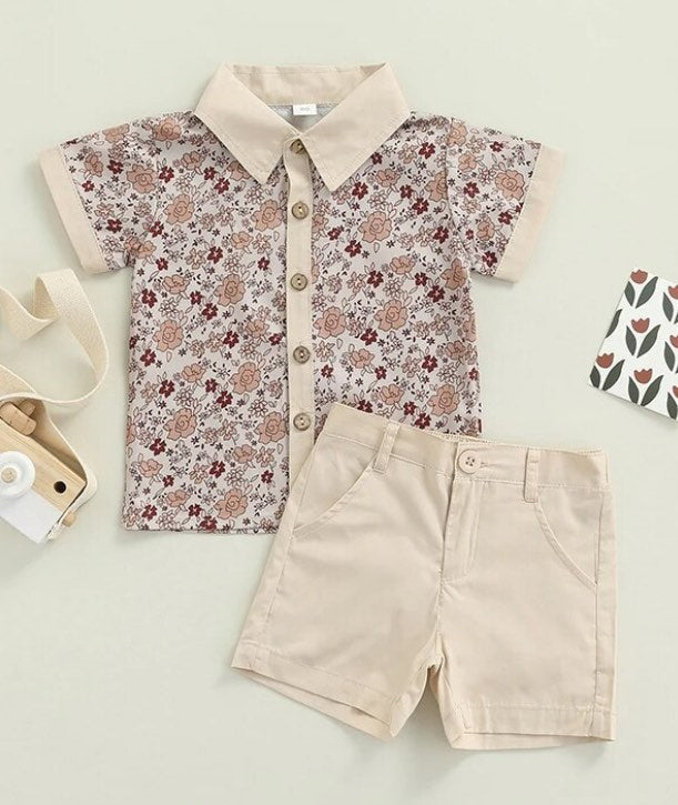 Floral Button Up Set