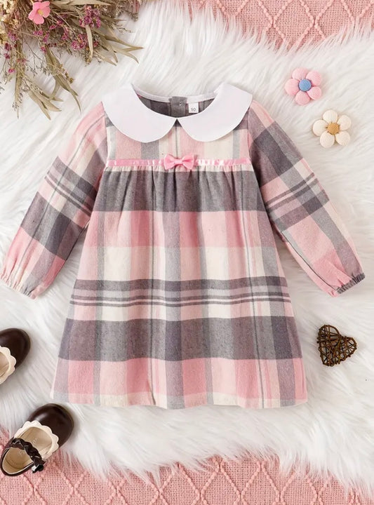 Pink Plaid Dress