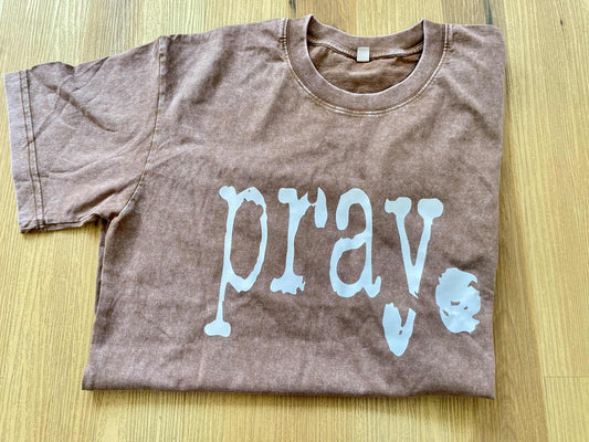 Vintage Washed Pray Tshirt