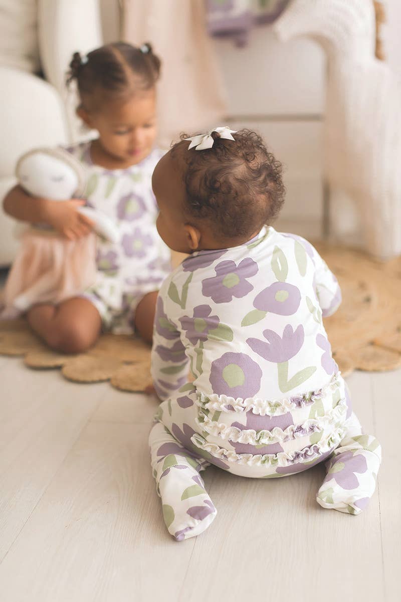 Cozy Romper - Purple Floral